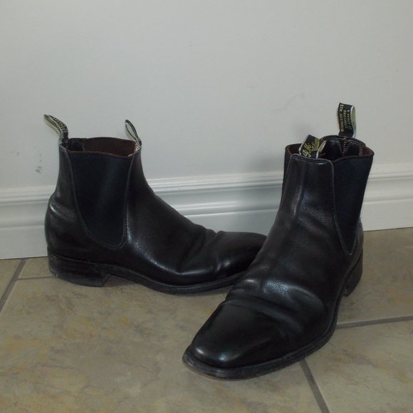 Men's Black R.M. Boots - Picture 1 of 2